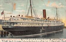 Clyde Line Steamer Arapahoe Vintage 1907 UDB Postcard Ft Pierce Jacksonville FL picture