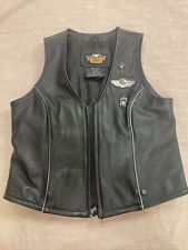 Nice HARLEY-DAVIDSON “100th Anniversary”Women’s Leather Vest ***SIZE MED*** picture