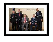 US Presidents 5x7 Signed photo Obama Clinton Carter Bush print American picture