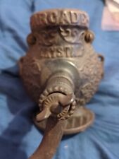 ANTIQUE ARCADE CRYSTAL NO. 2, CAST IRON WALL MOUNT COFFEE GRINDER - Beauty picture