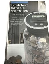 Brookstone Digital Coin Counting Bank With LCD Display / Factory Sealed picture