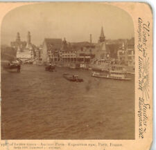 PARIS EXPOSITION, Types of Former Life in Ancient Paris--Stereoview WF138 picture