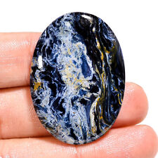 47.50 Cts. Natural Chatoyant Pietersite 39X28X5 MM Oval Cabochon Loose Gemstone picture