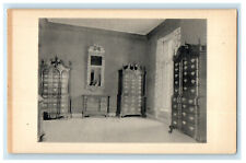 1935 Benjamin Burnham's 18th Century Mirror and Cabinet Connecticut CT Postcard picture