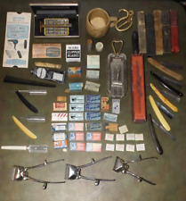 Vintage/Antique Straight Razor Barbershop Collection Blades Clippers Etc. picture