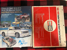 1960-70s LOT OF 2 CHEWY GMC MANUAL SWAPS & CHAMPION ENGINE TRUE UP CHART CARS C3 picture