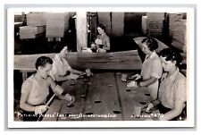 RPPC Women in Plywood Panel Factory Westwood CA UNP Eastman no 479 Postcard Y16 picture