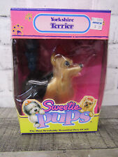 NIB Rare Vtg 1988 Hasbro Toys Sweetie Pups Yorkshire Terrier Dog Pet #8409/8400 picture