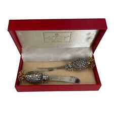 Hans Turnwald Signed Pineapple Cheese Spreader Cocktail Fork In Box picture