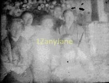 MY 11/12x8 cm JAPAN-Glass Plate Negative-JAPANESE WOMEN MEN IN ROBES BLURRY picture