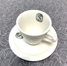 Syracuse China Railroad Econo-rim demitasse set cup saucer Dec 1942 herald picture