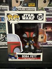 FUNKO POP STAR WARS BOBA FETT VINTAGE 297 BAIT LE EXCLUSIVE IN HAND + PROTECTOR picture