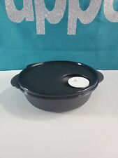 Tupperware Crystalwave Microwave Divided Dish 825ml/ 3.25 cup Black New Sale picture