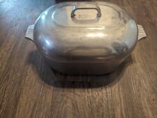 Vintage Magnalite Sidney O Wagner Ware 4267-P Turkey Roaster 13 QT Oval picture