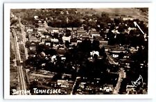 Dayton Tennessee TN RPPC Real Photo Postcard Aerial View Small Town c1920 picture