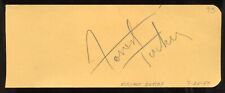 Forrest Tucker d1986 signed 2x5 autograph on 4-25-47 Brown Derby Restaurant LA picture