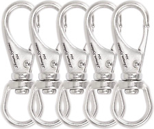2.7 Inch Swivel Snap Hooks, 5 Pack Small Stainless Steel Spring Clips, Flag Pole picture