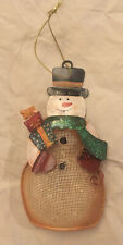 Christmas Snowman Ornament Holding Gifts Cute Decoration picture
