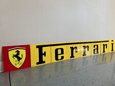 Amazing  80” 8 Piece Ferrari Italian Racing Vintage Reproduction Garage Sign picture