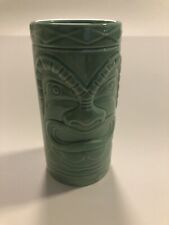 Bacardi Rum Tiki Totem Tumbler Cup Mug Mint Green Ceramic 16 Oz  New picture