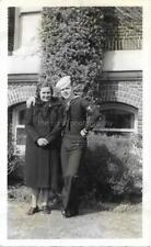 WW2 Era FOUND PHOTOGRAPH bw SAILOR AND MOM Original Snapshot NAVY Vintage 01 29 picture
