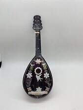 Details about Antique Inlaid Mandolin Music Box Bakelite picture