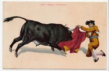 Bull Fighting, Mexico Edward H. Mitchell, 1917 Lithograph Posted Postcard picture