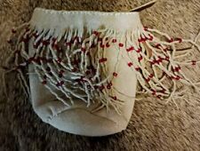 **AWESOME OLDER  NATIVE AMERICAN BUCK SKIN  BAG  NICE  ** picture