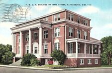 Vintage V. M C. A. Building on Main Street, Hattiesburg, Miss. Postcard P132 picture
