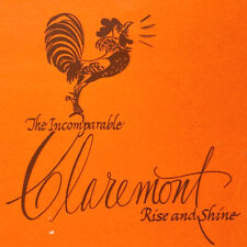 Vintage 1960s Claremont Hotel Restaurant Breakfast Menu Berkeley Rooster picture