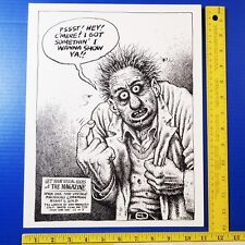 R. CRUMB 1973 11x14 Promo Poster for MAGAZINE STORE SF - REPRINT picture