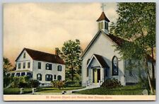 Postcard St Aloysius Church and Rectory, New Canaan, Connecticut M139 picture
