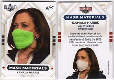 KAMALA HARRIS DECISION 2022 MASK MATERIALS RELIC CARD 9MM  SER# 8/15 picture