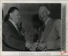 1952 Press Photo Rep. George Bender and General Dwight Eisenhower Shaking Hands picture