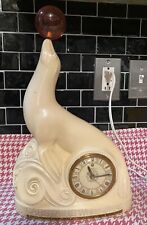 Vintage 1940s Carstairs White Seal Whiskey advertising Bar Clock Telechron Works picture