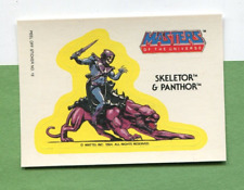 HE-MAN MASTERS OF THE UNIVERSE 1984 TOPPS STICKER CARD #16 SKELETOR & PANTHOR picture