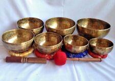 Singing Bowl set of Seven - Seven Chakra Healing Bowls - Singing Bowls Set A-G picture
