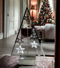 Swarovski Crystal Christmas Tree  Light Up Display Ornaments Stars 11” VTG READ picture