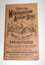1888-89 Pierce's Memorandum Account Book Promotional Advertising Quack Medicine picture