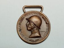 Italy WW1 Military Vittorio Emanuel III Bronze Medal from WWI 1915 - 1918 picture