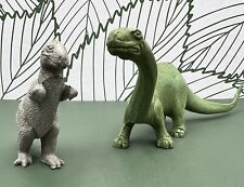 Vintage Marx Brontosaurus and Allosaurus Dinosaurs 1950s-1960s Playset picture