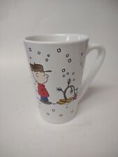 Charlie Brown Merry Christmas Tree 14 oz Coffee Mug 5 inch Dan Dee Peanuts picture