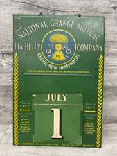 Vintage National Grange Mutual Liability Co. Perpetual Calendar Keene, NH picture