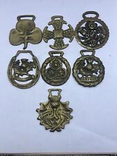 Vintage Horse Harness Medallion Solid Brass $19 Each picture