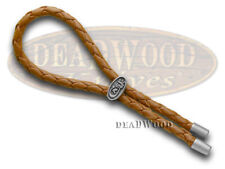Case xx Brown Braided Leather Lanyard Cord for Pocket Knives 50124 picture
