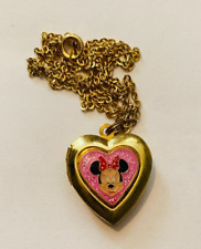 Disney Pink Minnie Mouse Goldtone 16