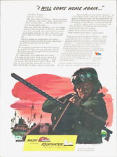 1943 WWII Army Tank NASH AUTOMOBILES print ad machine gunner war bonds Japanese picture