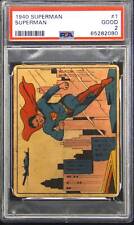 1940 1 Superman Superman Card PSA 2 picture