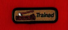 WOOD BADGE TRAINED Leader Staff Staffer Axe Log Uniform Patch Boy Scout Beads picture
