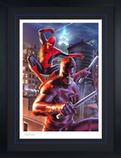 Sideshow Collectibles Daredevil & Spider-Man Framed Print Art By Felipe Massafe picture